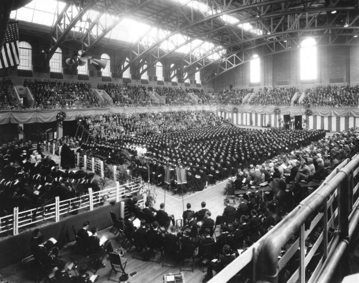 Commencement in Rec Hall