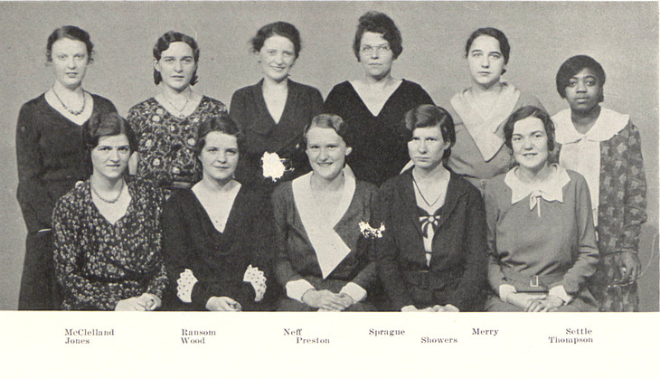 Group photo including Mildred Bunton
