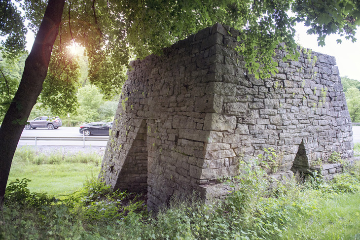 Exterior of iron furnace